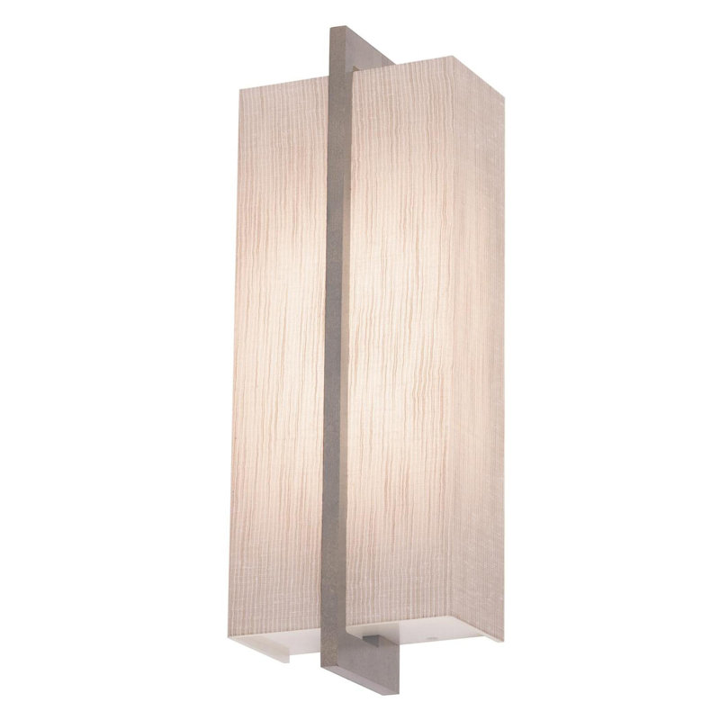 Leeroy Flush Mounted Sconce, Jute , Weather Gray