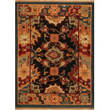 Discovery Flatweave Wool Area Rug in Red/Black/Orange/Green