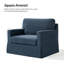 Fauteuil surdimensionné avec repose-pieds avec repose-pieds 44 po Cario-1029079185