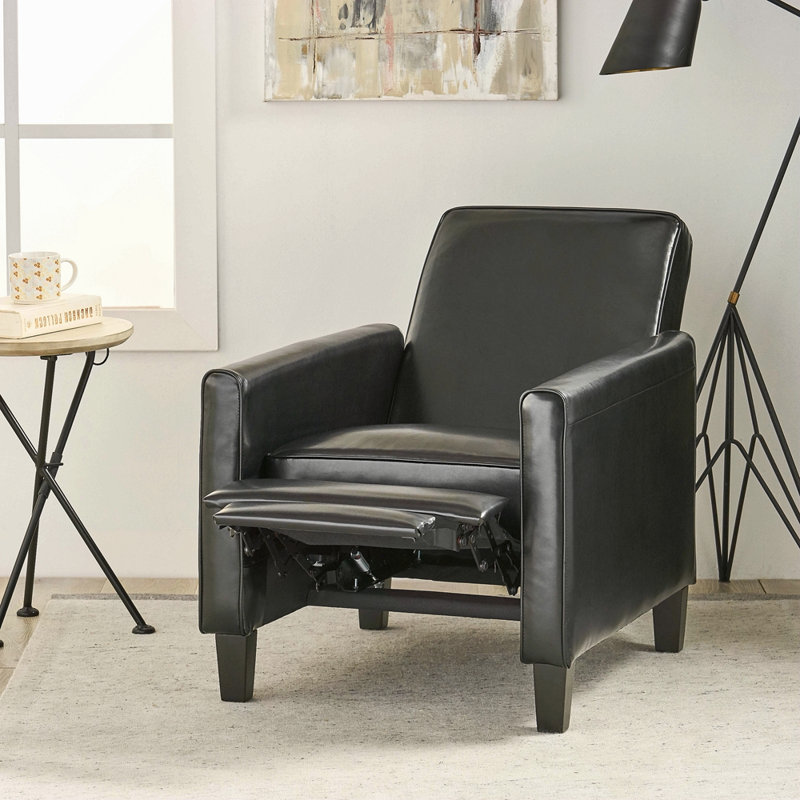 Chaise en similicuir pour une élégante décoration intérieure, Gris foncé