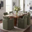 Chaise de salle à manger moderne et mobile avec rangement-618922081
