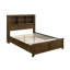Lit California King pour chambre à coucher, en bois d'ingénierie rustique, chêne brossé-1666581392-1666581407