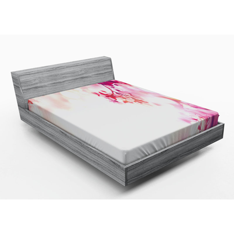 Microfiber Abstract Fitted Sheet, Queen Fitted Sheet