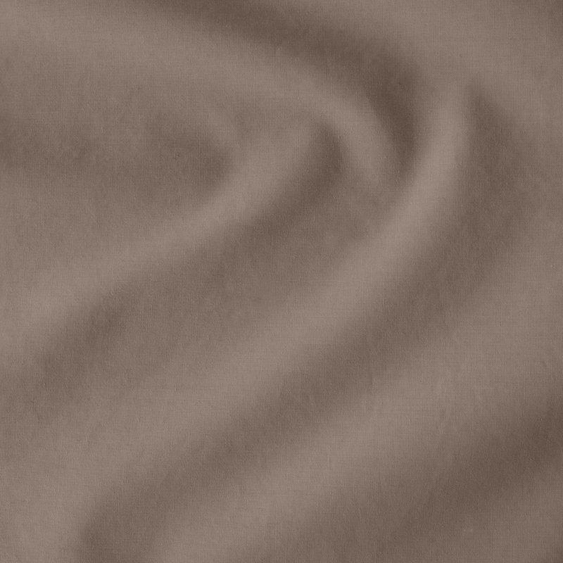 Drap-housse en percale de coton biologique à densité de tissage 300 fils, Drap-housse pour lit simple TG, Taupe