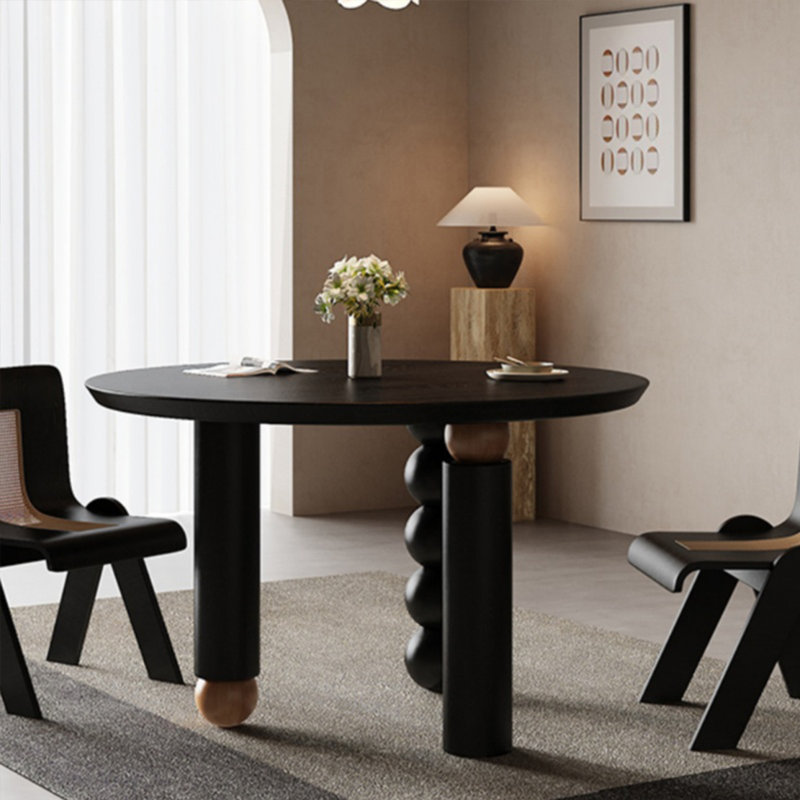 Select a high-end solid wood table set, 29.52"H x 47.24"L x 47.24"W
