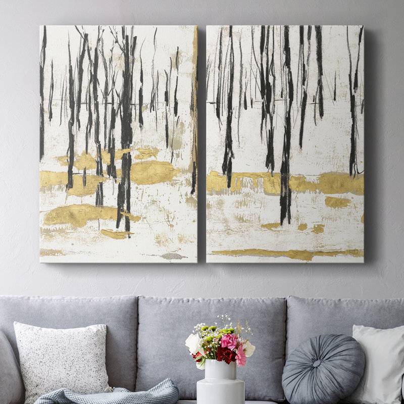 Toile tendue Gilded Winter I-Premium Gallery - prête à être accrochée