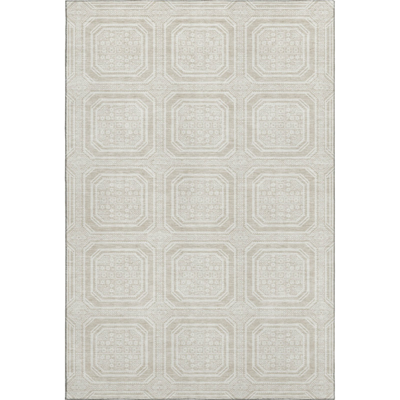 Premium Machine Washable Elize AMF1451 Geometric Rug, Rectangle 8' x 10'