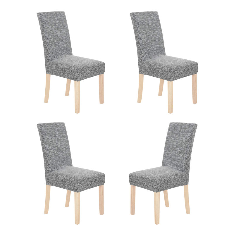 Housse pour chaise de salle à manger, Gris clair