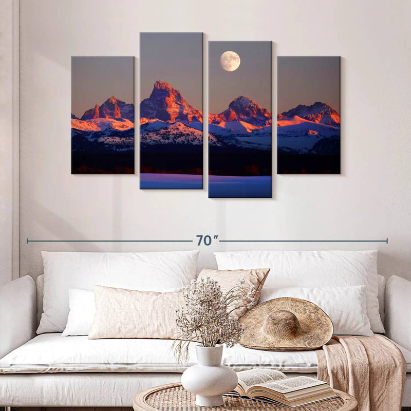 Lever de lune Alvord Grand Teton, H 32 po x l 52 po