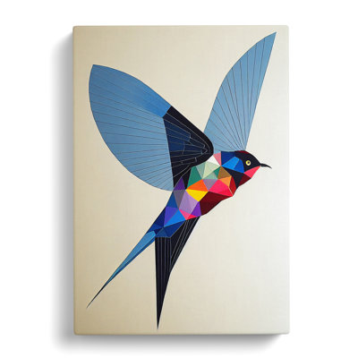 CAN-V0523-2466X Swallow Polygon - Wrapped Canvas Print