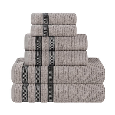 Ilseruth 6-Piece Zero-Twist Cotton Towel Set