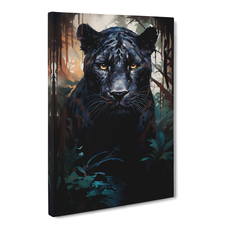 Panther Conceptual - Wrapped Canvas, 60cm H x 40cm W x 3cm D