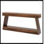 Table d'entrée 70,8 po, console de style campagnard avec rangement