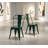 Set Of 2 Industrial Metal Dining Chairs With 18 Inch Seat Height, Stackable Design For Indoor And Outdoor Use, Easy-Clean Surface, Durable Modern Construction-626398466-626398479