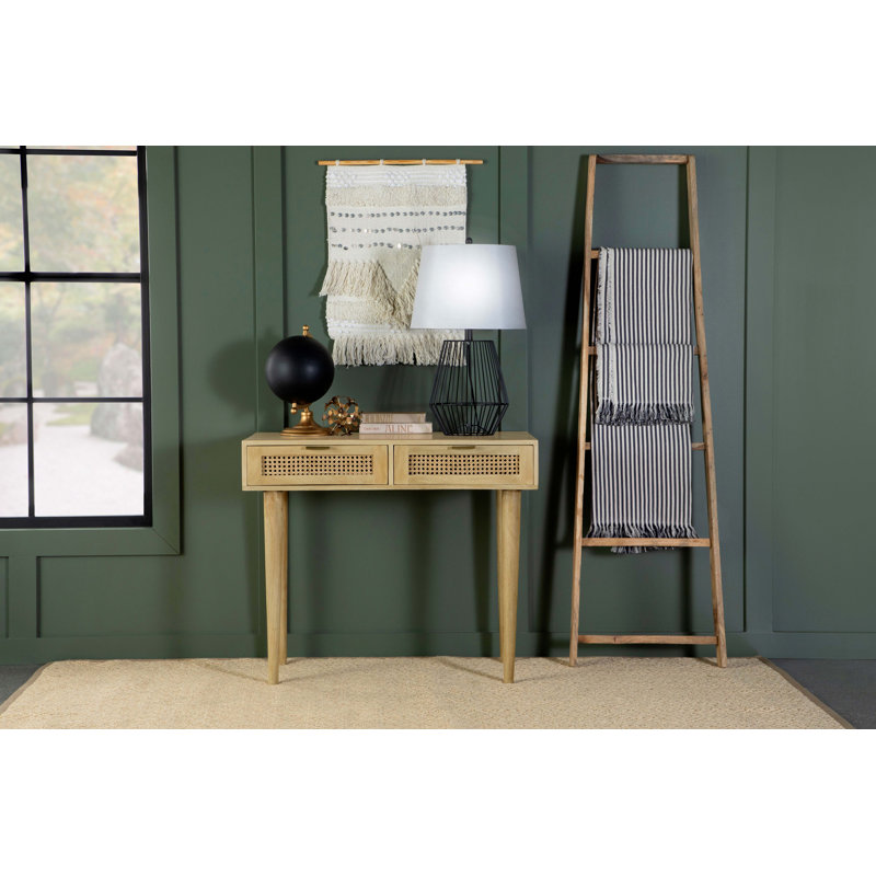 Demetres 2-drawer Entryway Console Accent Table Natural