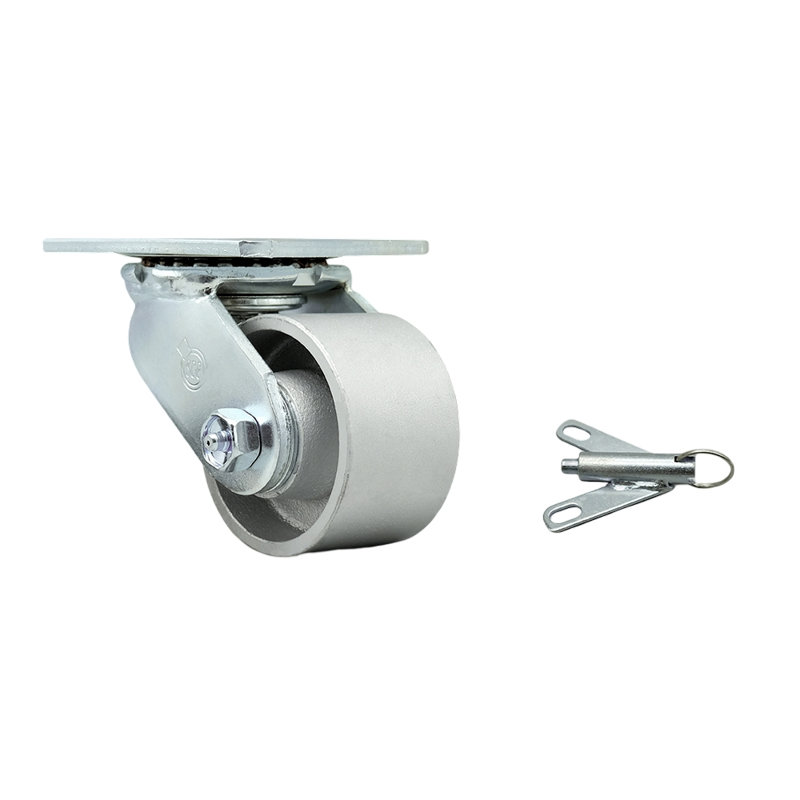 Roulettes semi-pivotantes en acier