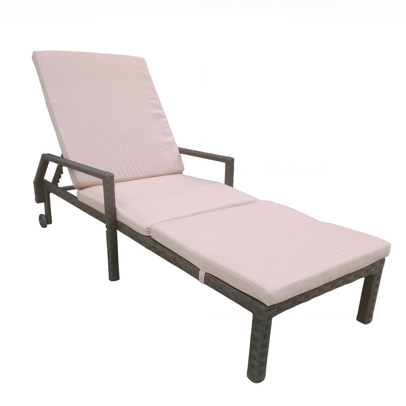 Single Sun Lounger With Wheeler