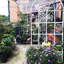 Treillis de jardin en métal 71 po x 19,7 po, antirouille, blanc crème, instructions d'assemblage simples pour les jardins, méthode sans effort rouille et crémeuse