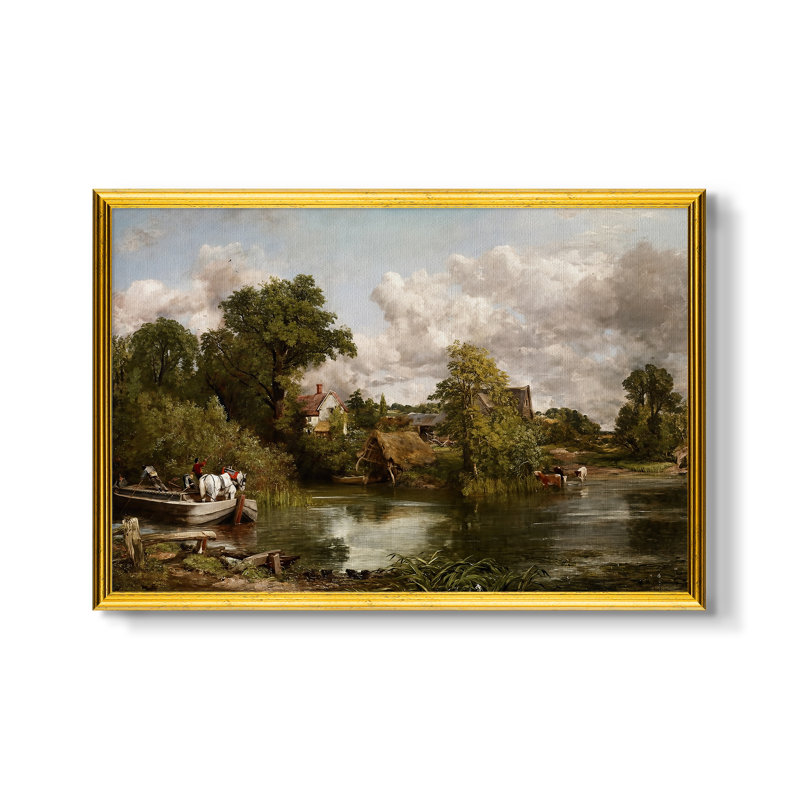 Le cheval blanc, 1819 - John Constable - Toile encadrée sur mesure, 16x22 INNER SIZE, Framed Canvas