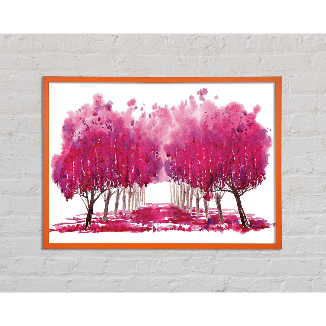 Pink Tree Walk - Druck