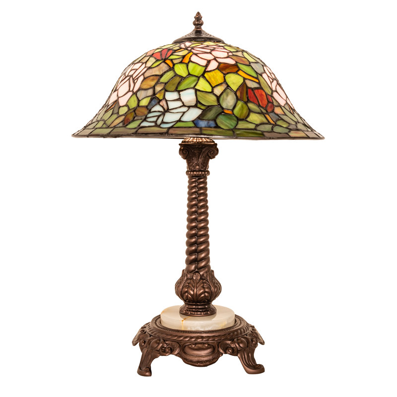23" High Tiffany Rosebush Table Lamp