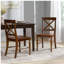 Ensemble de chaises de salle à manger en bois d'acacia, 2 pièces, chêne foncé-326096193