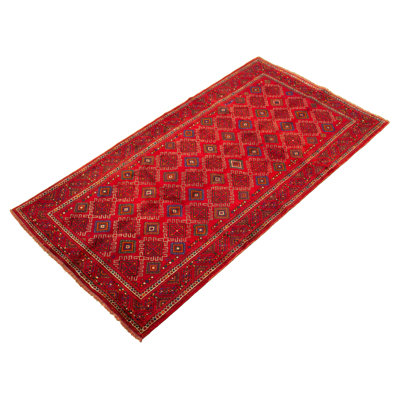 Tapis de la surface en laine 5 pi x 9 pi 6 po noué la 1980-anatolian Visby