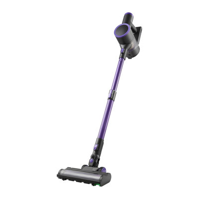 Aspirateur-balai sans fil avec aspiration 25KPA, brosse anti-enchevêtrement en forme de V, autonomie de 35 minutes, aspirateur portatif léger pour tapis, poils d'animaux et planchers durs - mauve