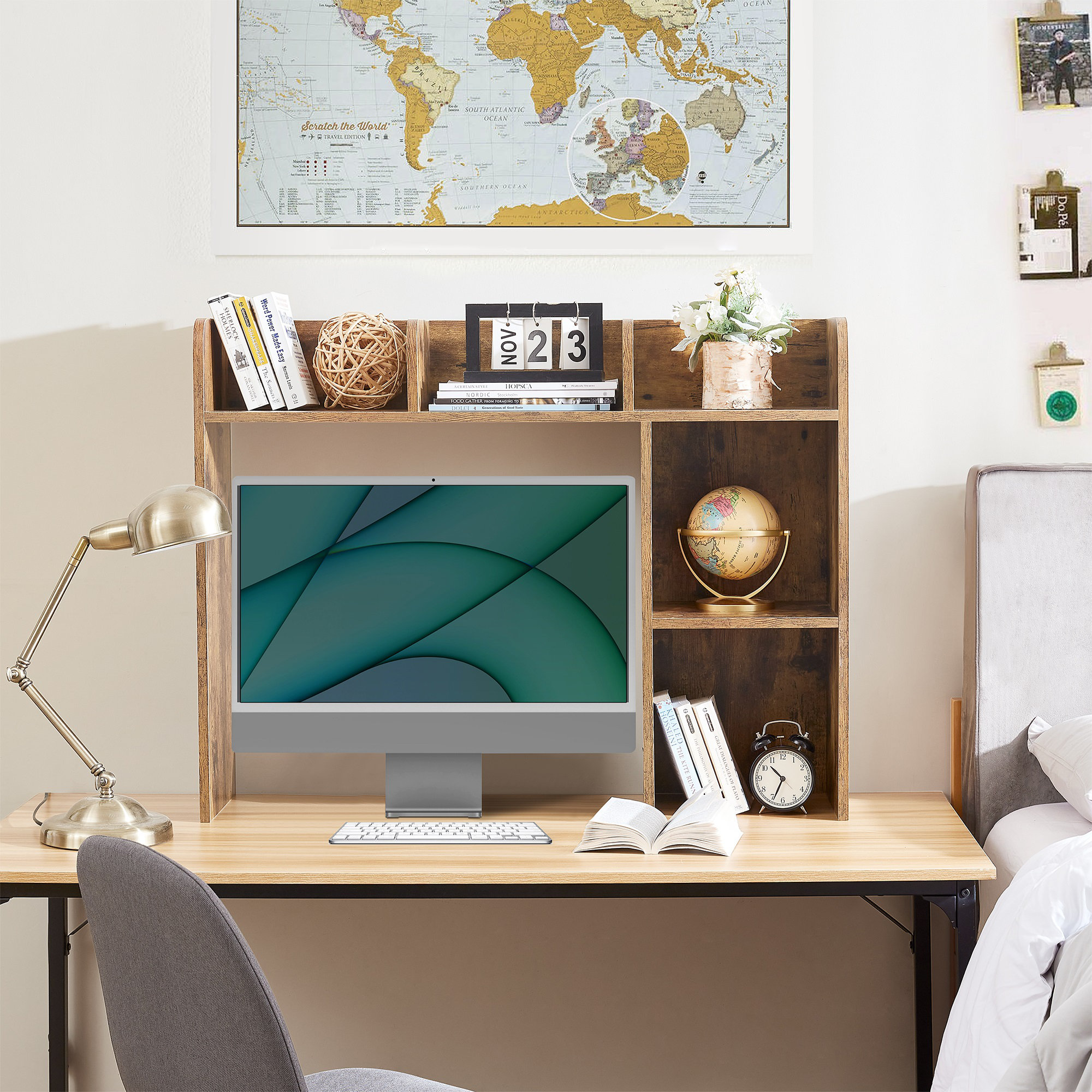 College Hutch Furniture: Yak About It - Extra Depth Cube Dorm Desk