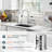Brass And ABS Universal Air Gap Kit With Skirted Design For Dishwasher-105760685