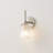 1- Light Clear Ribbed Glass Wall Sconce-514731571