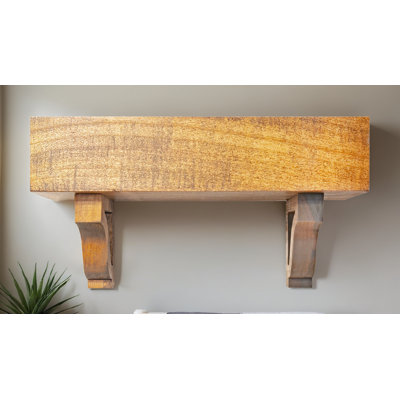 Poplar Floating Shelves W/Corbels