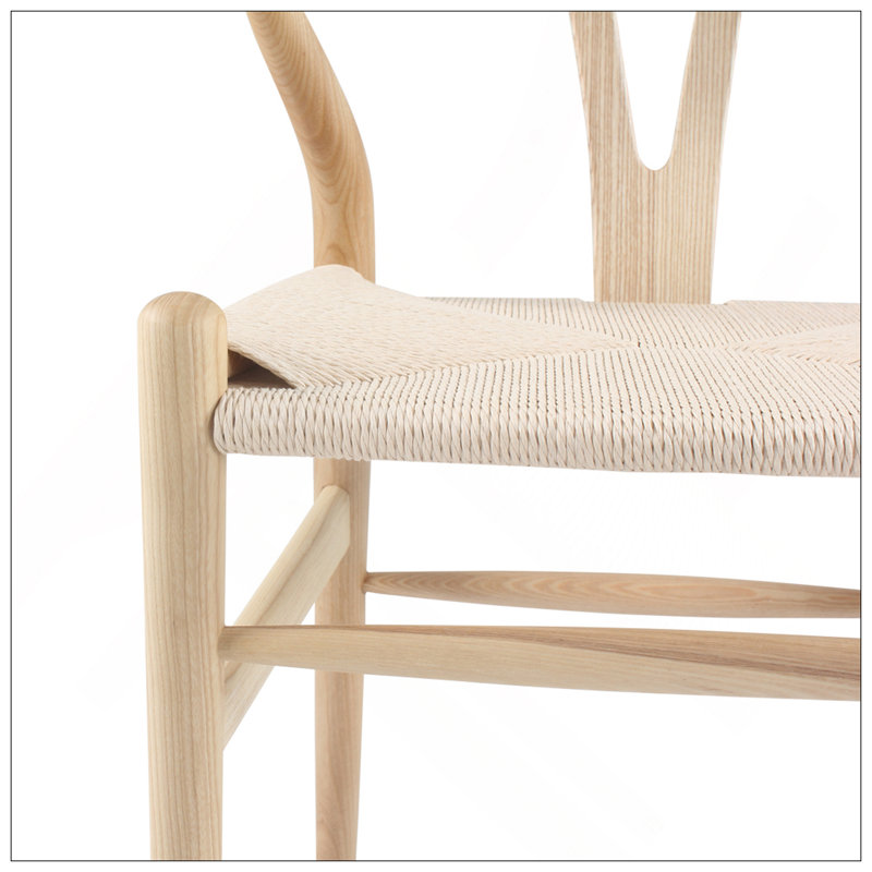 Set Of Two Wishbone Chairs, Natural Ash