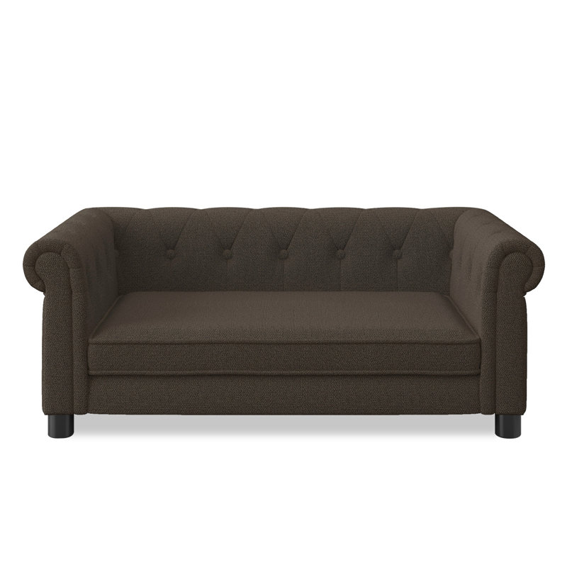 Canapé pour chien en tissu Boneless, Marron foncé