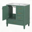 Armoire de rangement pour meuble-lavabo avec lavabo et porte à 3 tiroirs-1583980709
