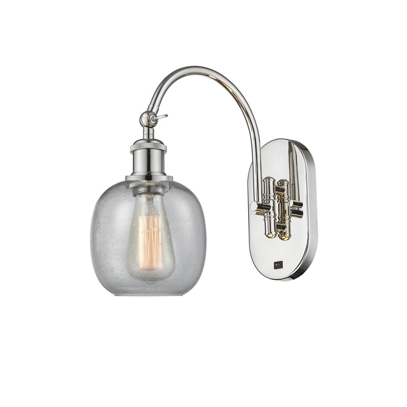 Alve Swing Arm Sconce, Led, Polished Nickel