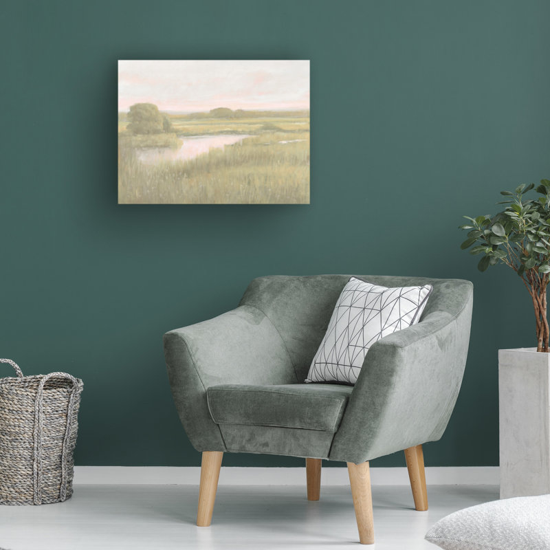 Bologle «Marsh Horizon At Dawn I» sur bolognaise, H 18 po x l 24 po
