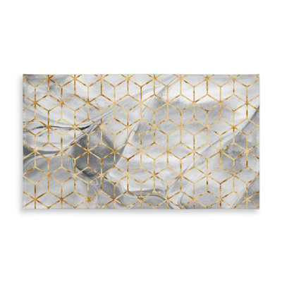 Gray Symmetry Tablecloth | Indoor/Outdoor Home Decor Patterns