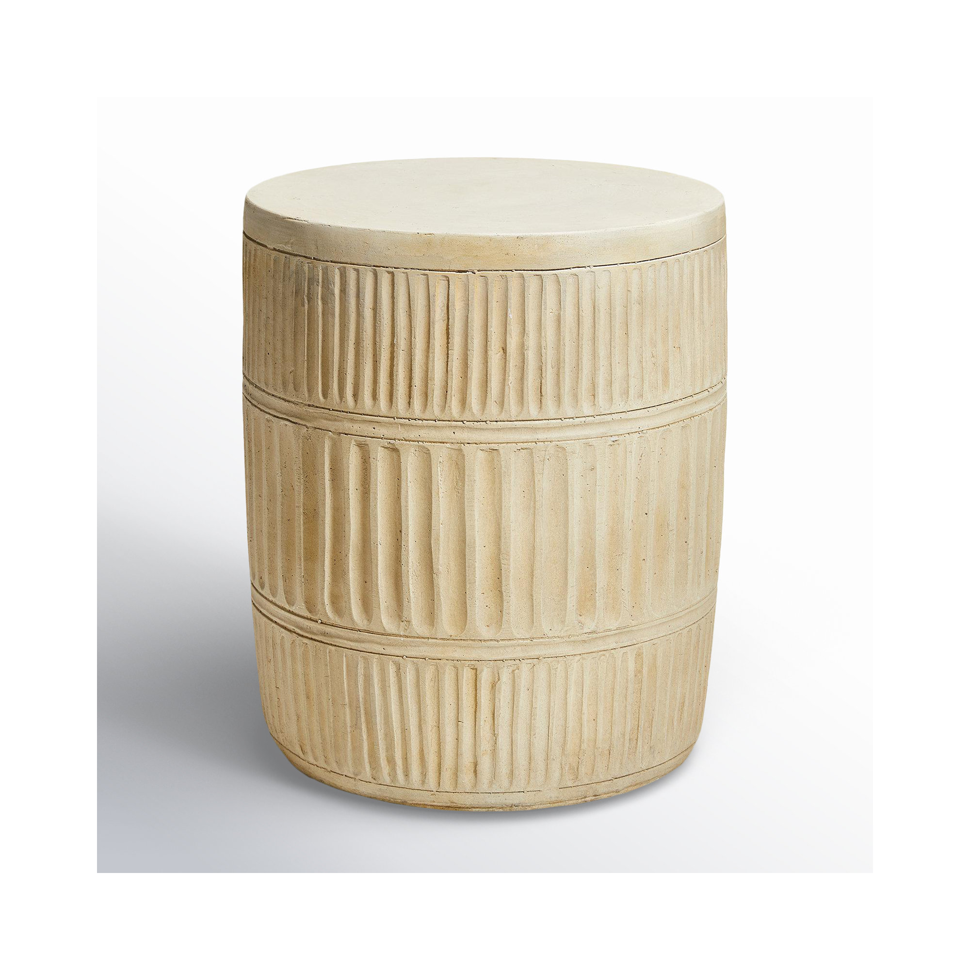 Oakley Accent Stool, Cream