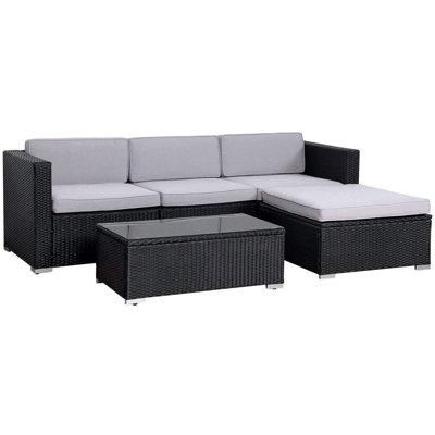 Eveanna Metal 4 - Piece Sofa Set with Cushions
