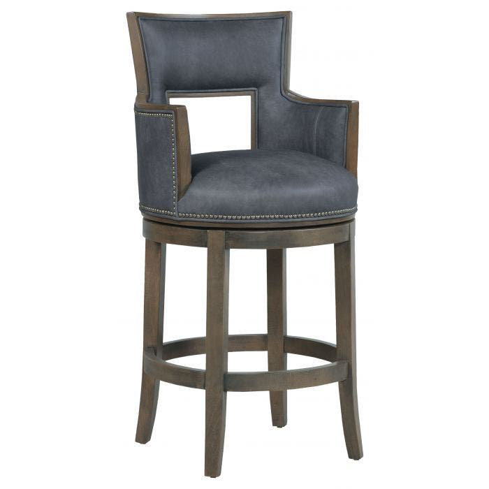 Tabouret pivotant Sidecar, Tabouret de bar (siège d'une hauteur de 30 po), Anthracite, Étain 9953