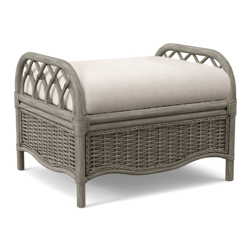 Everglade Ottoman, White Sugar Performance; 0863-91, Havana