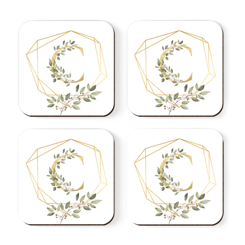 Sous-verres Café à monogramme, C