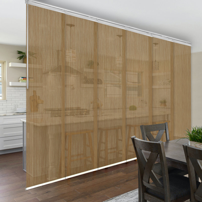 Semi-Sheer Vertical Blind, 130" W x 116" L, White