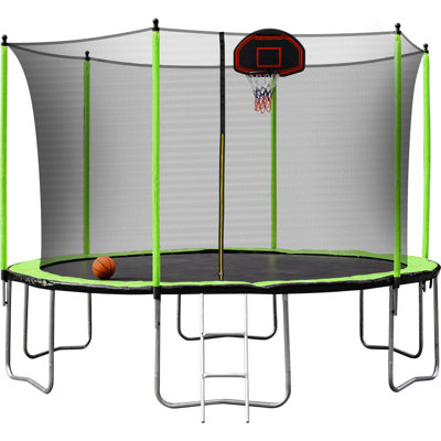 Trampoline vert 12 pi 1223