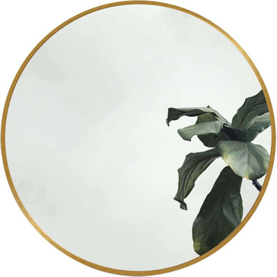 Metal Round Bathroom Mirror