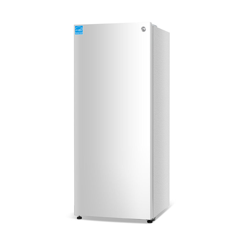 Commercial Cool 16.4 Cu. Ft. Convertible Freezer Refrigerator, Upright Fridge with Glass Shelves, Reversible Door, ENERGY STAR rated, Auto Defrost, CCUC1640GW, White