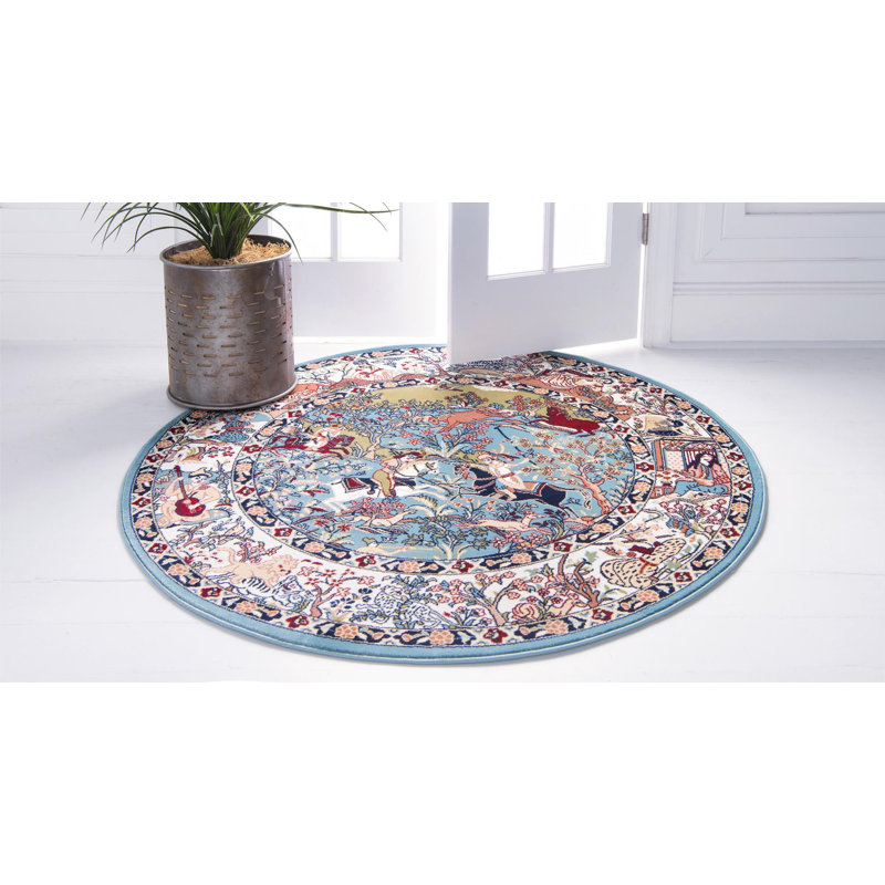Kelayeh Oriental Indoor Rug, Round 3'3"