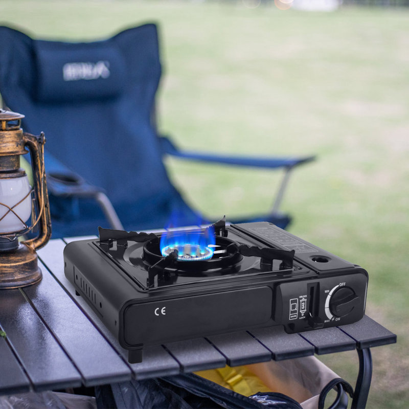 Portable Dual Fuel Camping Stove, Single Burner – Piezo Electric Ignition, Carry Case, Great For Camping/picnic/fishing/bbq