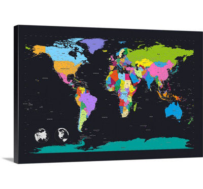 Francy " Traditional World Map " by Michael Tompsett